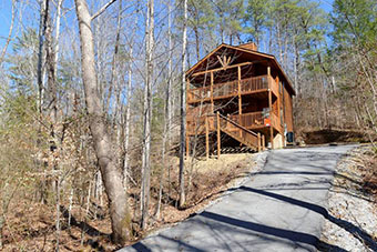 4 paw roundup 1 bedroom pet friendly cabin in Pigeon Forge by Fireside Chalets