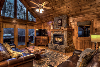 above the blue 3 bedroom pet friendly cabin north georgia mountains by Escape to Blue Ridge