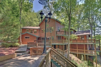 jordan lodge 6 bedroom pet friendly cabin north georgia mountains by Moutain Laurel Cabin Rentals