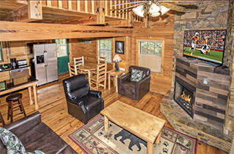 lap of luxury 5 bedroom pet friendly cabin in Gatlinburg by Amazing Views Cabin Rentals