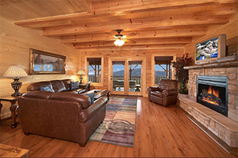 mountain breeze manor 12  bedroom pet friendly cabin in Gatlinburg by Hearthside Cabin Rentals