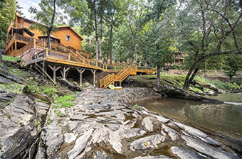 river adventure lodge 6 bedroom pet friendly cabin in Gatlinburg by Stony Brook Lodging