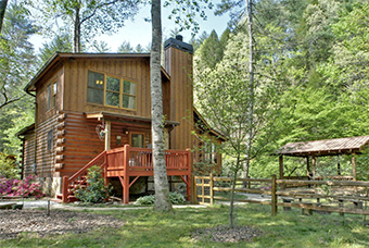 river ritz 3 bedroom pet friendly cabin north georgia mountains by Sliding Rock Cabins