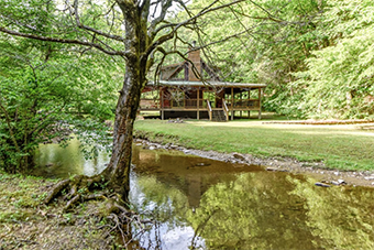 willow creek 1 bedroom pet friendly cabin in Townsend TN by Dogwood Cabins