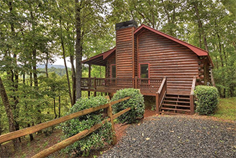 enchanted view 2 bedroom cabin in blue ridge ga by Morning Breeze Cabin Rentals