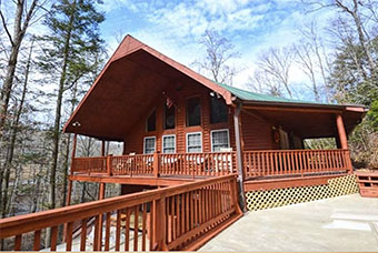 hickory hollow hideaway 3  bedroom pet friendly cabin in Pigeon Forge by Great Outdoor Rentals