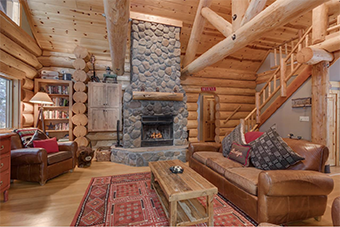 log cabin living 3 bedroom pet friendly cabin north lake tahoe by Tahoe Getaways