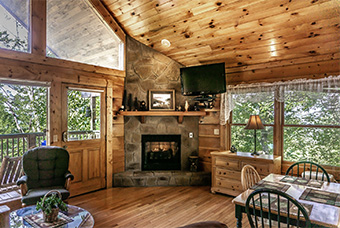 sunset hideaway 1 bedroom pet friendly cabin in Wears Valley by Acorn Ridge Cabin Rentals